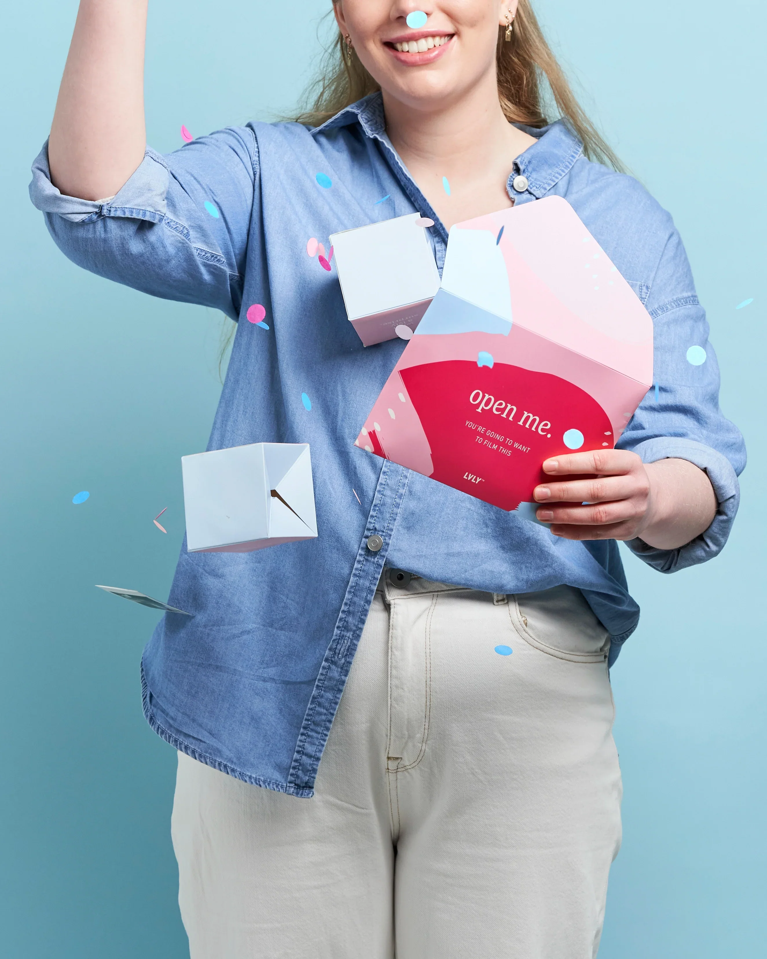 Personalised Polaroid Confetti Explosion + Flowers - Image 3